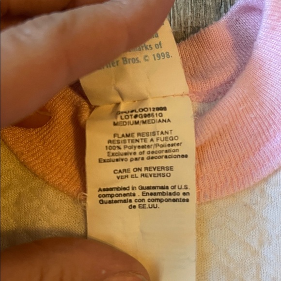 Vintage baby looney tunes Tweety Bird Baby Onesie size 3 months - Picture 4 of 6